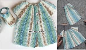 Kendinden Desenli Yelpaze Modelli Videolu Bebek Yelek Tam Tarifi Nazarca Com Bebek Yelek Baby Knitting Patterns Bebek