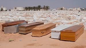 Tunisian coastal town mourn death of residents who drowned at sea