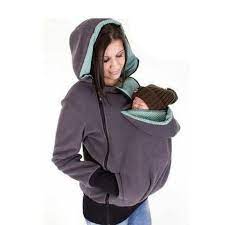 Fashion Zipper Solid Baby Carrier Jacket Winter Cotton Pregnant Kangaroo Coat Babywearing Maternity Women H Baby Carrier Jacket Kangaroo Baby Baby Wearing Coat