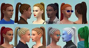 Mod The Sims Ponytail Braids Cornrows For Adults Child To Adult Conversion