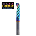 TurboCut PRO 1 Flute Upcut (Plastic & Acrylic) | CNC3D | Gold ...