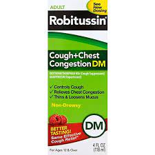 Find quality health products to add to . Robitussin Cough Chest Congestion Dm 4 Fl Oz Vons