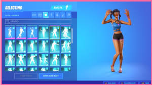 Fortnite Scuba Crystal Skin With All My Fortnite Dances Emotes Youtube