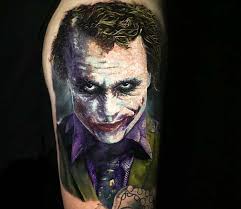 Joker Tattoo By Chris Showstoppr Post 26647 Joker Tattoo Joker Face Tattoo Joker Tattoo Design