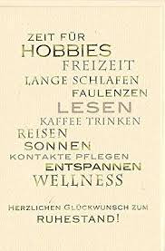 Ruhestandskarte Zeit Fur Hobbies Spruche Zum Ruhestand Ruhestand Wunsche Zum Ruhestand