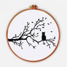 Go cross stitch crazy with our huge selection of free cross stitch patterns! Cat On Tree Ritacuna