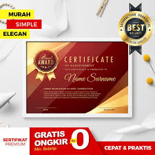 Untuk informasi lebih detail mengenai harga sertifikat seminar kami, segera hubungi marketing souvenirseminar.com. Desain Sertifikat Sertifikat Seminar Shopee Indonesia