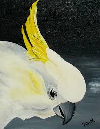 Frankie Sulphur Crested Cockatoo Painting By Una Miller Make your own character in the style of the sally face game. frankie sulphur crested cockatoo by una miller