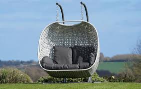 Arcon round pe rattan outdoor hanging egg chair. Bramblecrest Monterey Grey Double Egg Cocoon Jb Furniture
