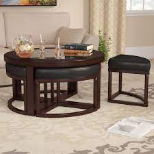Composite stone round outdoor coffee table: Glass Rustic Coffee Tables You Ll Love In 2021 Wayfair