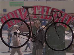 So, he applies for a job at the quicksilver express co. The Retrogrouch Cycle Cinema Quicksilver