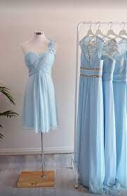 Light Powder Blue Bridesmaid Dresses Short And Long Mismatched Bridesmaid Powder Blue Bridesmaid Dress Light Blue Bridesmaid Dresses Summer Bridesmaid Dresses