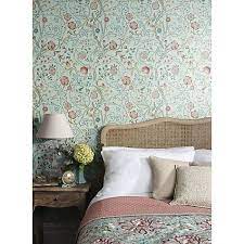 Morris Co Mary Isobel Wallpaper Russet Taupe Dm3w214730 Country Style Bedroom Morris Wallpapers Home
