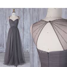 Bridesmaid Dress Charcoal Gray Tulle Evening Gown Sweetheart Etsy Charcoal Grey Bridesmaid Dresses Long Bridesmaid Dresses Evening Gowns