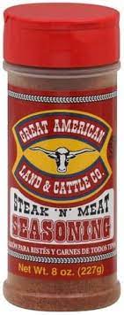 Great american land and cattle company. Great American Land Cattle Steak N Meat Seasoning 8 Oz Nutrition Information Innit