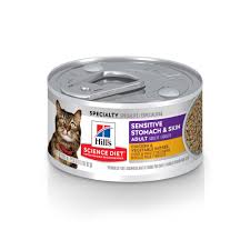 Merrick limited ingredient diet high fiber cat food Hill S Science Diet Sensitive Stomach Skin Chicken Vegetable Entree Canned Cat Food 2 9 Oz Case Of 24 Petco