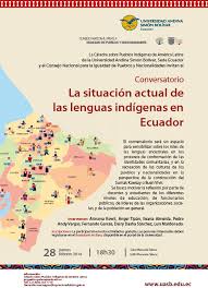 La población de ecuador es mayoritariamente mestiza. Conversatorio La Situacion Actual De Las Lenguas Indigenas En Ecuador Universidad Andina Simon Bolivar