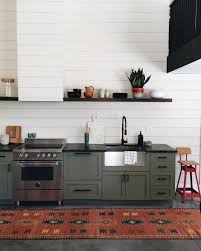 Transitional kitchen cabinets can be more traditional cabinet designs with modern hardware, or a kitchen with modern shaker cabinets as well as a more traditional open frame display complete the look with a cool grey backsplash and gorgeous waterproof plank. 15 Standout Kitchen Cabinet Color Ideas