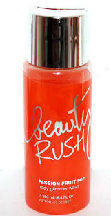 Victoria S Secret Beauty Rush Passion Fruit Pop Body Glimmer Wash 8 4 Floz Retro Victorias Secret Beauty Fruit Pops Victoria Secret