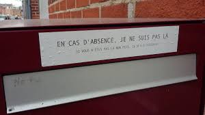 Boite Aux Lettres Humour En Cas D Absence Je Ne Suis Pas La Boite Aux Lettres Cas Boite