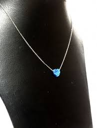 سلسله فضة عيار 925 حجر اوبال قلب بخصم 30 Jewelry Silver Silver Necklace