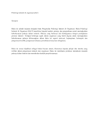 Setiap jenis sinopsis memiliki metode pembuatan yang berbeda. Http Eprints Utm My Id Eprint 29966 1 Ishakmadshah2004 Psikologiindustriorganisasijilid2 Pdf