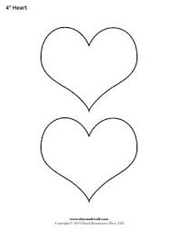 blank heart templates printable heart shape pdfs heart template heart printable printable heart template