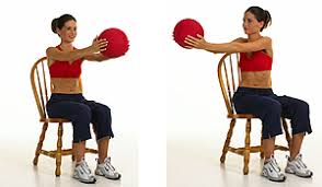 Image result for seated twist exercise