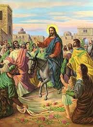 Palm sunday in the catholic church is celebrated by pastors wearing red, the color of blood, showing the preeminent redemptive sacrifice jesus was entering the city to carry out. Palm Sunday Traditional Catholic Faith