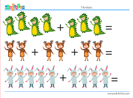 Resultado de imagen para imagenes de fichas para matematicas inicial
