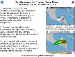 Center and miami national weather service forecast office, located on the. National Hurricane Center Auf Twitter Here Are The 9 2 4 Pm Cdt Key Messages For Nana Expected To Be Near Hurricane Strength At Landfall Thursday Am Tropical Storm Conditions Expected In Warning