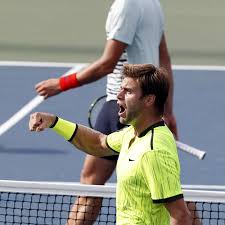 A serve (or, more formally, a service) in tennis is a shot to start a point. Digest Hit By Cramps Milos Raonic Loses To Qualifier Ryan Harrison At U S Open The Spokesman Review