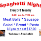 Spaghetti Night event image