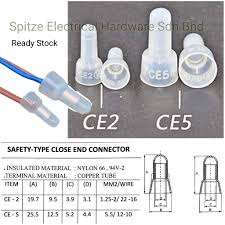 Electricity is created when electrons move between atoms. 100pcs Ce2 Ce5 Insulated Crimp Wire Closed End Cap Connectors Nylon Nipple Hot Terminals Pressure Line Copper Tube Shopee Malaysia