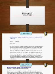Menghina, atau menyebabkan dipandang hina, dll. Presentation 1