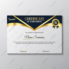  Certificate Template With Luxury Blue Color And Gold Medal Certificate Templates Certificate Design Template Certificate Design