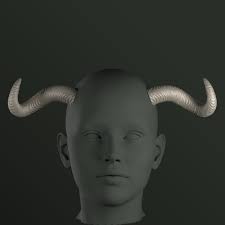 Digital 3D Model for Bull Horns