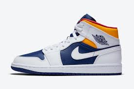 Nikeair Jordan 1 Mid Deep Royal Blue In 2020 Air Jordans Jordan 1 Mid Jordans For Men