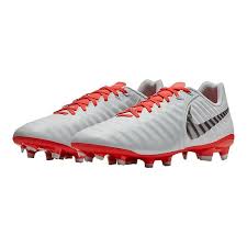 Nike Unisex Tiempo Legend 7 Academy Mg Soccer Cleats Light Grey Crimson Soccer Cleats Cleats Nike Women