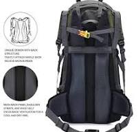 Amazon.com: Bseash Mochila impermeable de 60 L para senderismo y campamento  con cubierta para lluvia, mochila ligera para viajes deportivos al aire ...