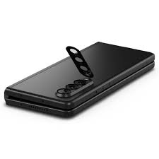 Each woman folds her phone shut. Galaxy Z Fold 3 Optik Lens Protector Spigen Inc