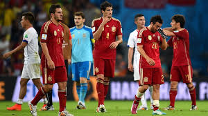 Koke Javi Martinez And Raul Albiol Of Spain Walk Off The Pitch Fifa Fifa World Cup World Cup 2014