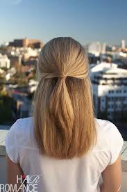 Quick And Easy Hairstyles For Straight Hair Half Up Hairstyle Tutorial Popular Haircuts And S Medium Length Hair Styles Straight Hairstyles Easy Hairstyles