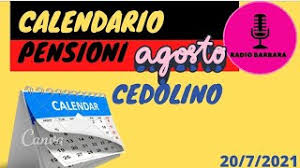 Vale per tutto il perdurare dello stato di emergenza, infatti, la convenzione stipulata da poste italiane con l'arma dei carabinieri per aiutare le persone anziane che non possono ritirarla in contanti presso gli uffici postali. Calendario Pensioni Agosto E Cedolino Inps Youtube