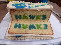 Hidden Message Cake Football Nfl Superbowl Cake Inside Cake Surprise Inside Cake