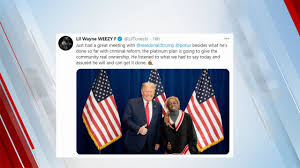 Rapper Lil Wayne Meets With Trump And Praises His 'Platinum Plan' To Help  Black Americans