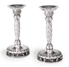 Shop for elegant, trendy, and geometrically shaped silver candle holders at alibaba.com for all types of events and interior decor. A Pair Of Danish Silver Large Candlesticks No 264 Georg Jensen Silversmithy Copenhagen 1945 77 Candlesticks Large Candle Sticks Vintage Candlesticks