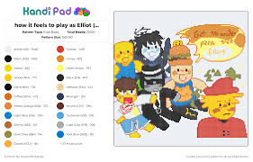 how it feels to play as Elliot |Forsaken| - Kandi Pad | Kandi Patterns,  Fuse Bead Patterns, Pony Bead Patterns