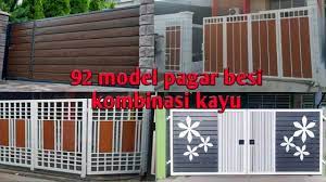 Bagaimana pagar tinggi lebih aman. 92 Contoh Pagar Besi Kombinasi Kayu Youtube