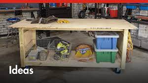 How to build a diy portable workbench or folding table. D I Y Portable Workbench D I Y At Bunnings Youtube